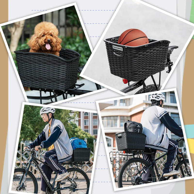 Lightweight Rear Rack Cargo Basket - 30L