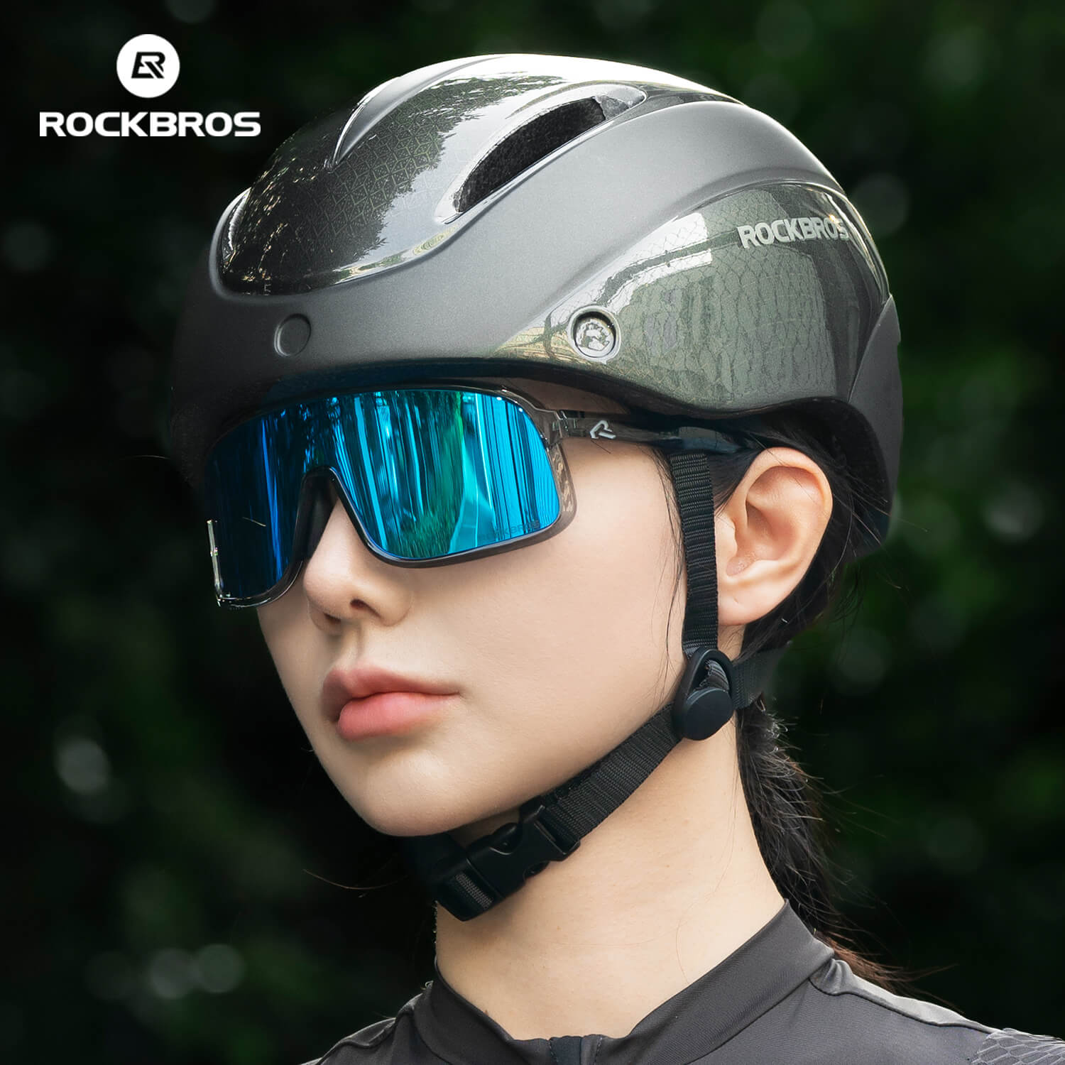 Trussier Magnetic Goggles Bike Helmet