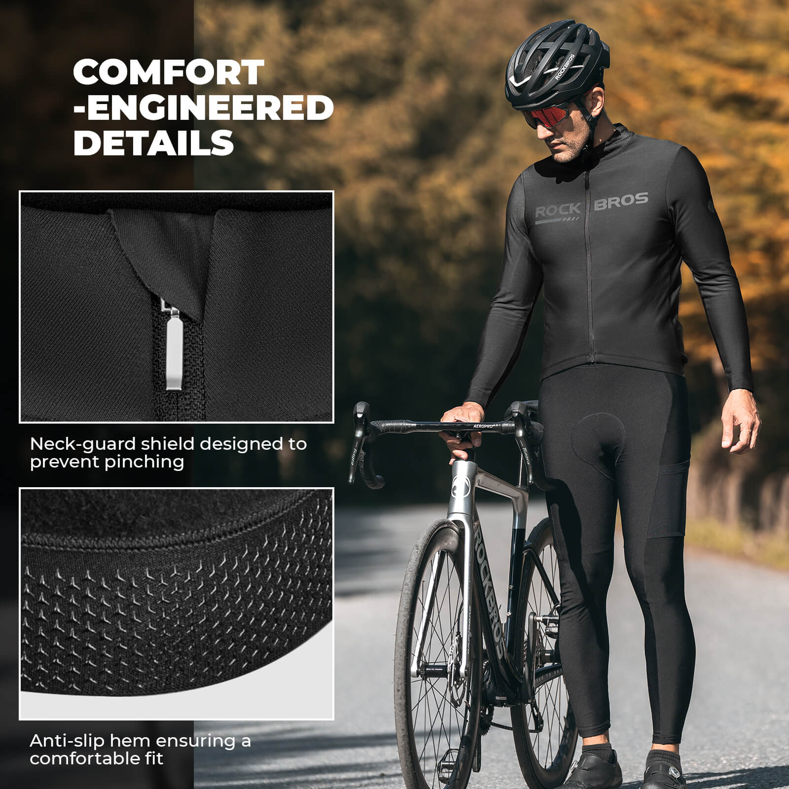 Men's Long-Sleeve Thermal Cycling Jersey