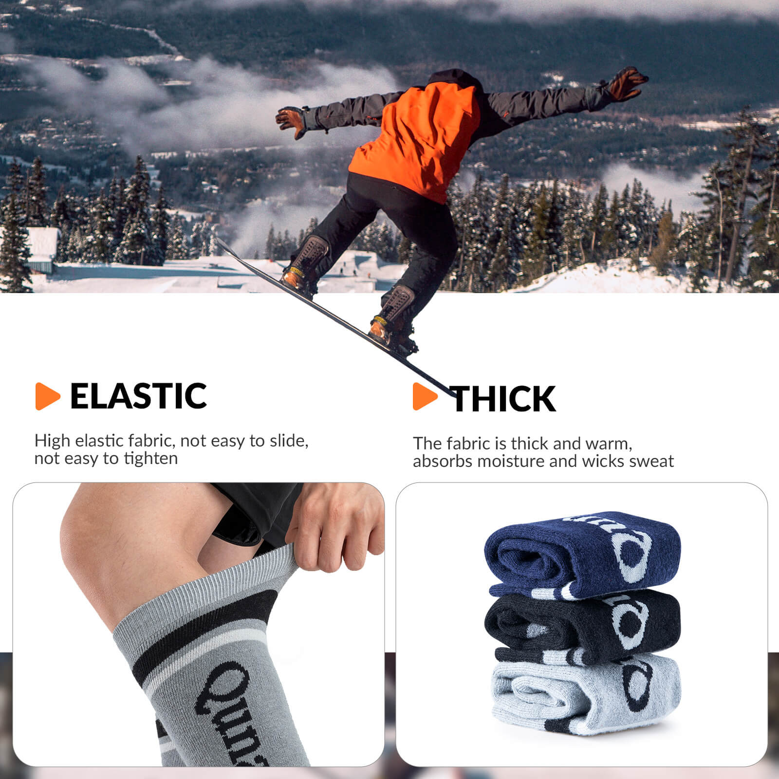 Merino Wool Ski Socks