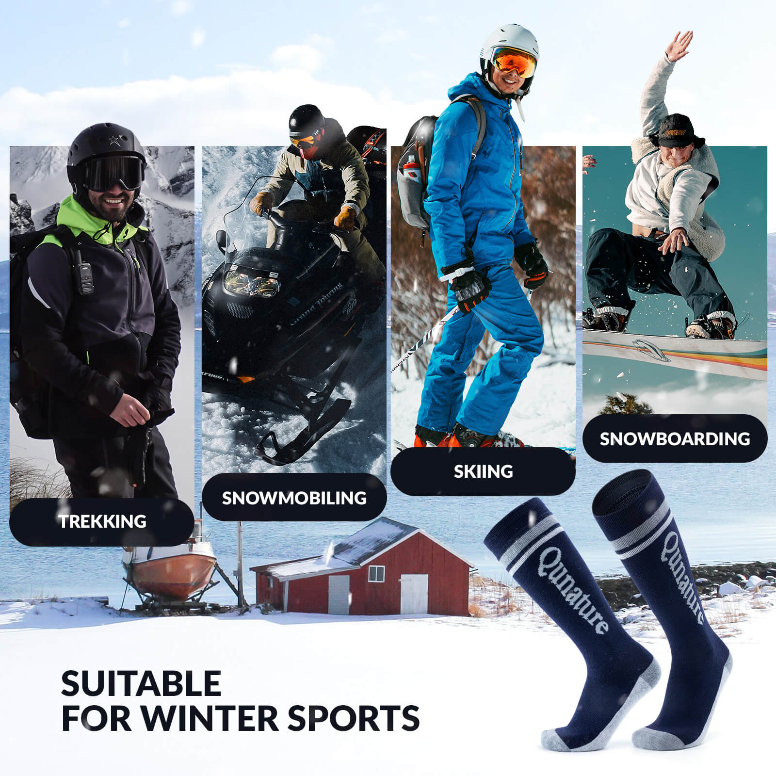 Merino Wool Ski Socks