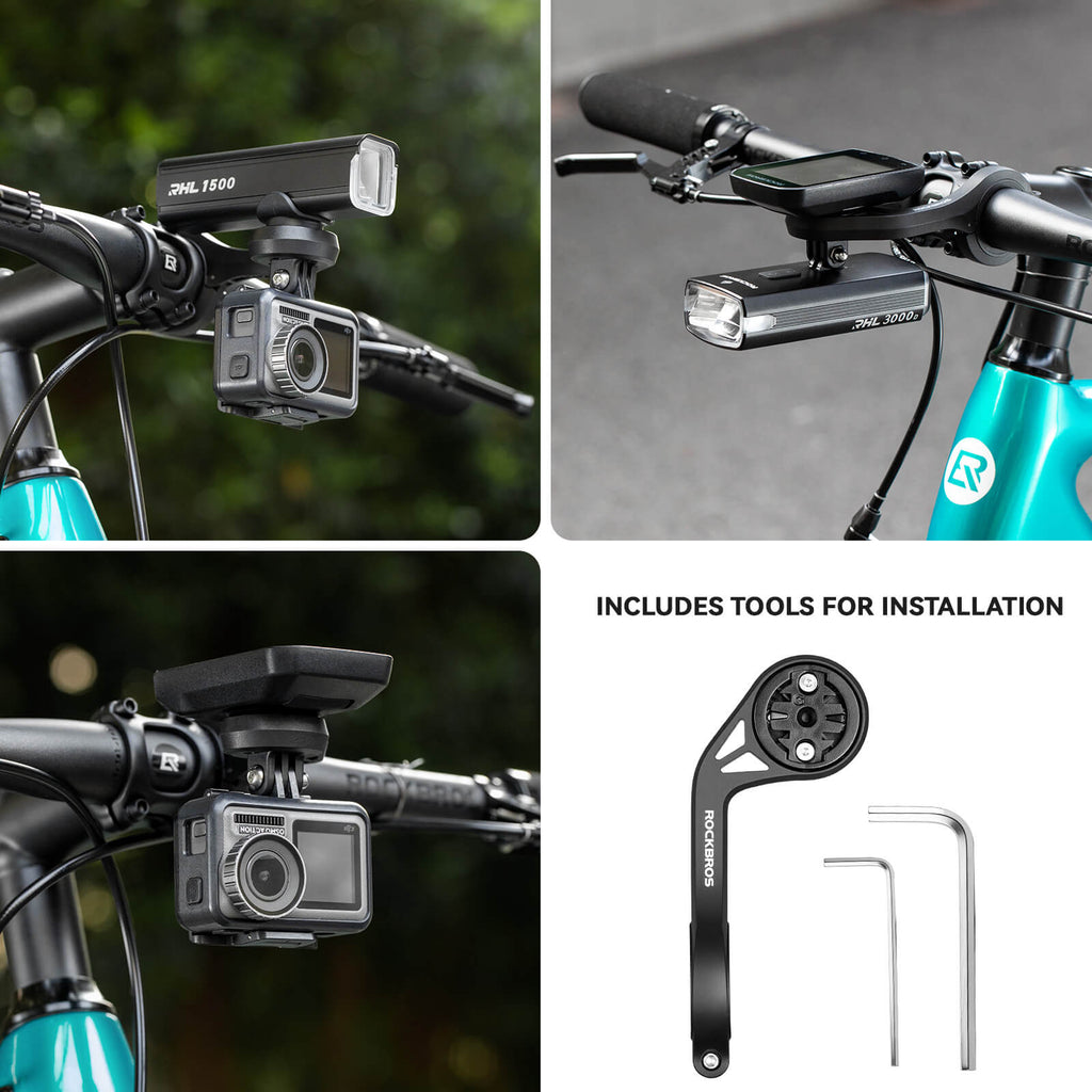 Bike Computer Mount for Round Handlebars