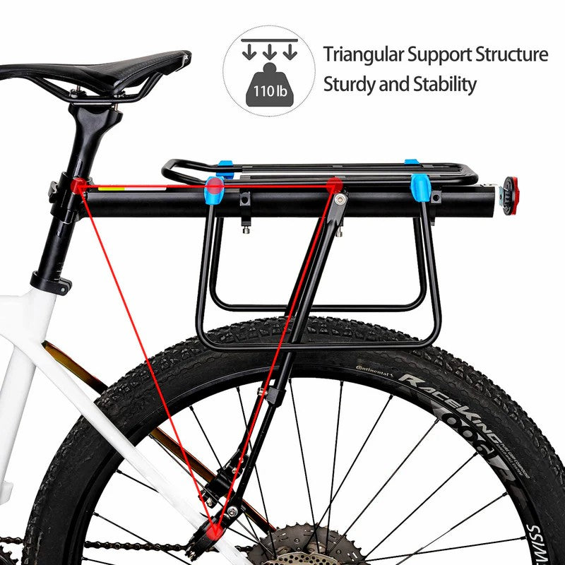 Quick Release Rear Bike Rack for Mountain Bikes