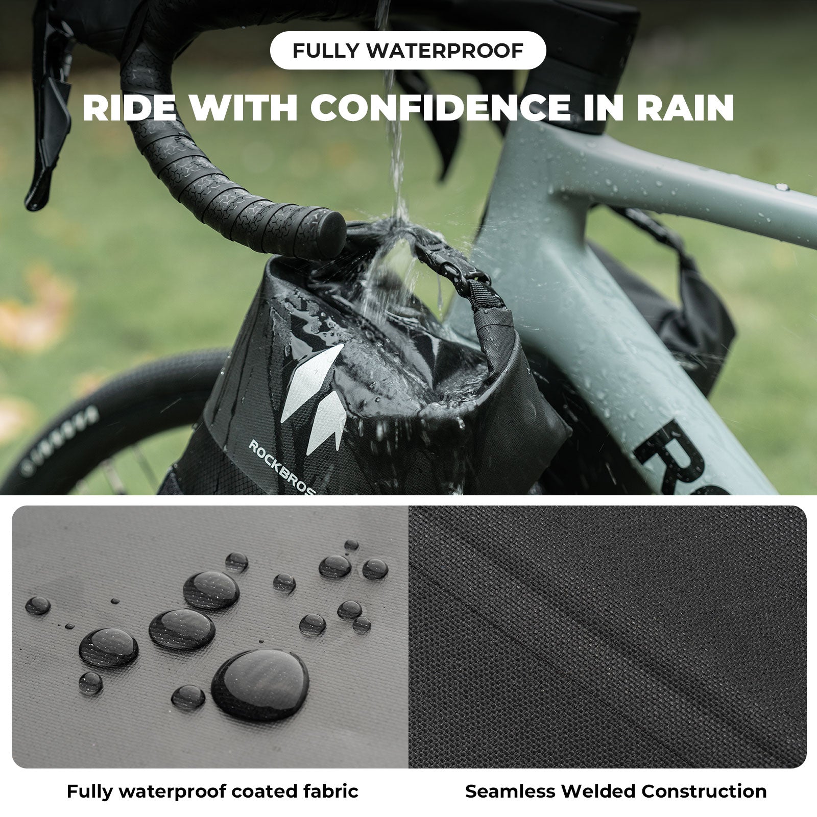 RideMate Front Fork Rack Bag - 7L