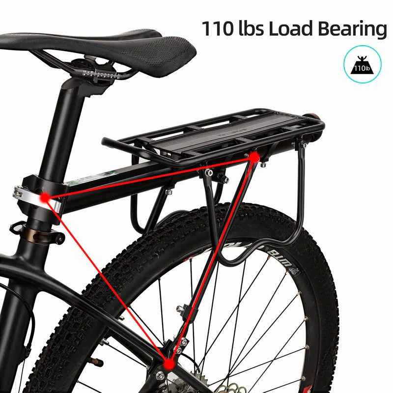 Seatpost Mounted Bike Rear Rack with Bolt-On Mount