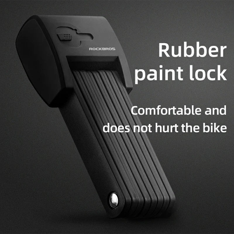 Foldable Smart Bike Lock with Fingerprint Unlock