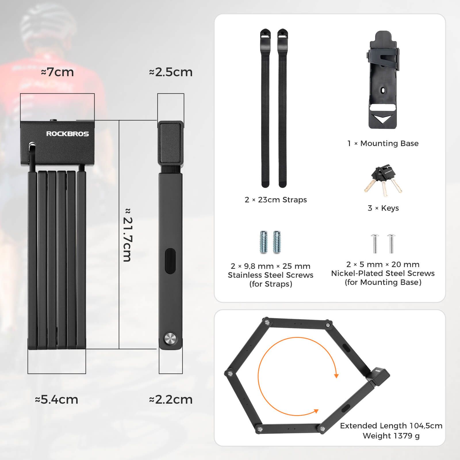 Folding Bike Lock – Sold Secure Gold & ART Certified