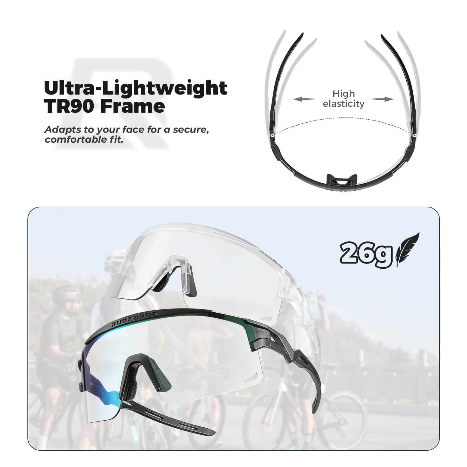 Half Frame Polarized Sports Sunglasses - SP337