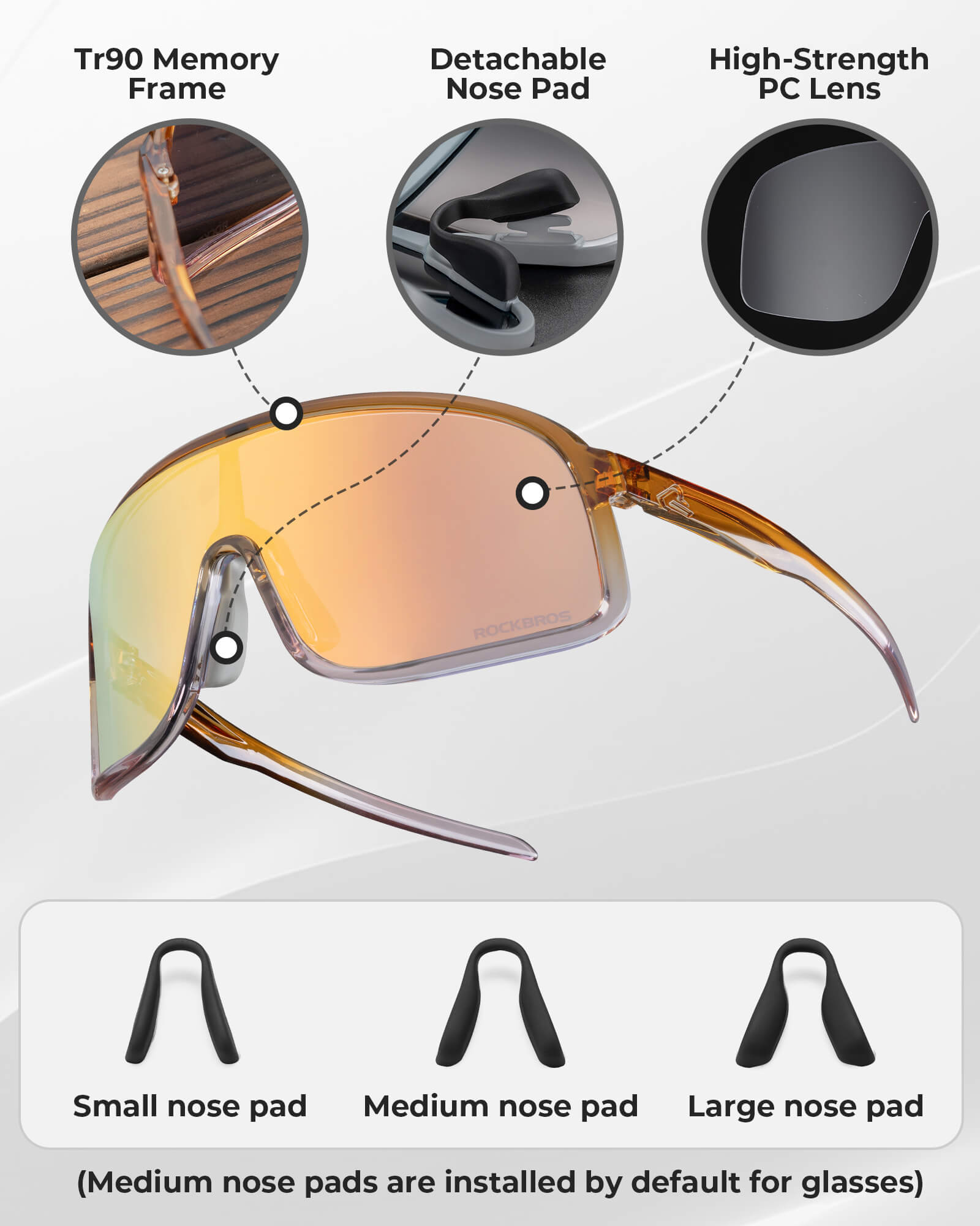 SP350 Photochromic Cycling Glasses