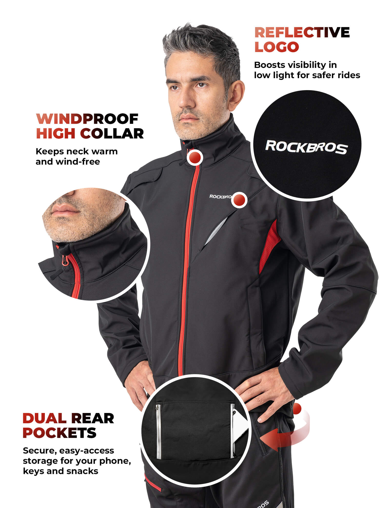 Unisex Thermal Winter Cycling Jacket