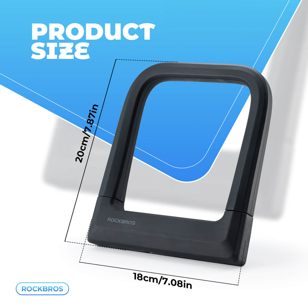 Upgraded Wide & Thick Silicone U-Lock