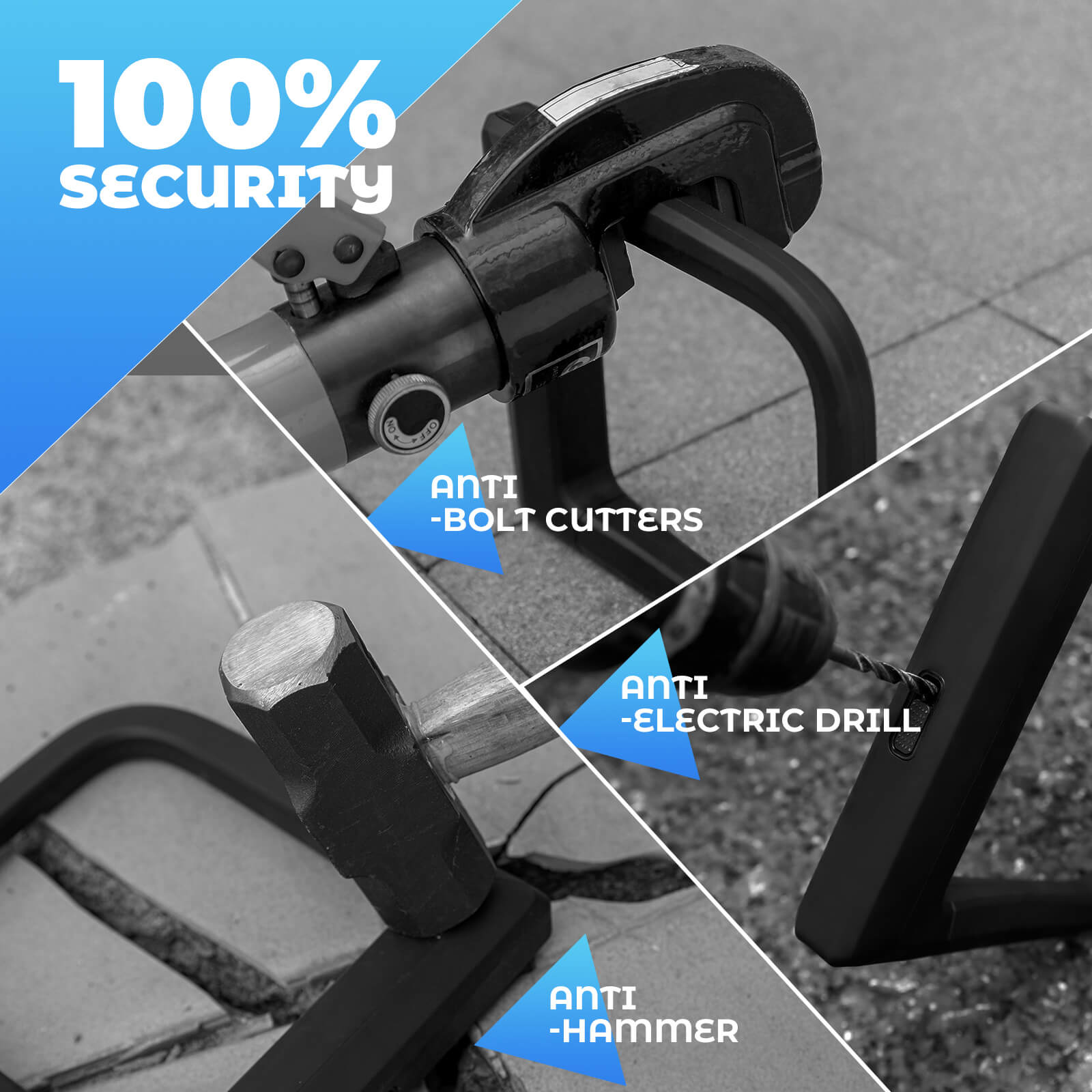 Upgraded Wide & Thick Silicone U-Lock