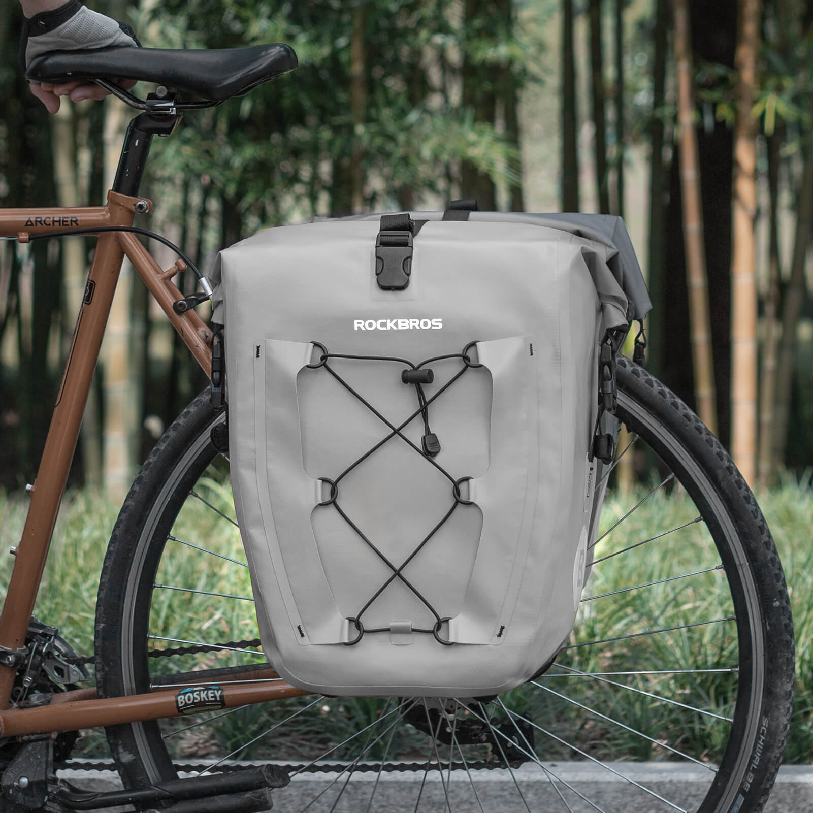 ROCKBROS Fully Waterproof Bike Pannier Large Capacity