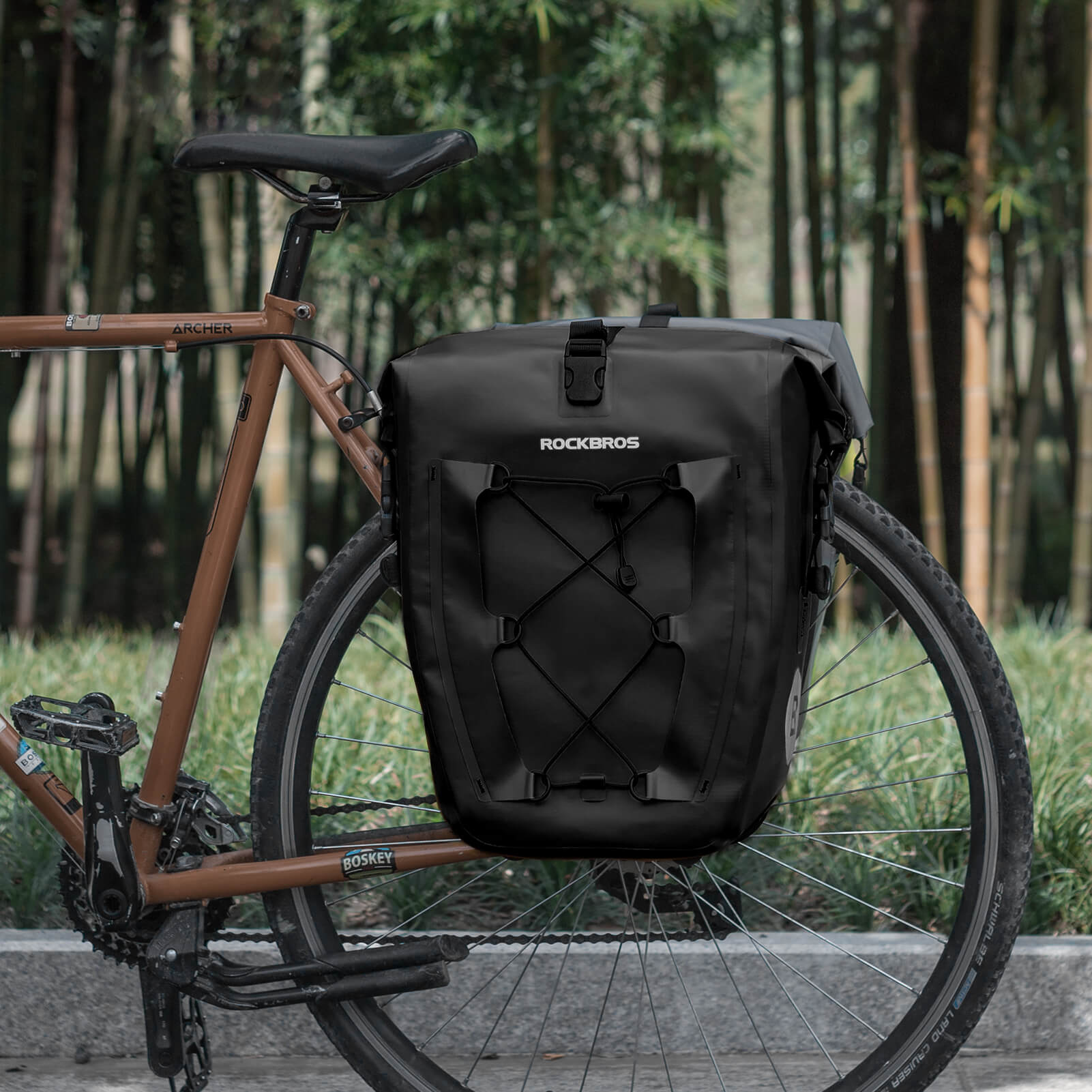 ROCKBROS Fully Waterproof Bike Pannier Large Capacity