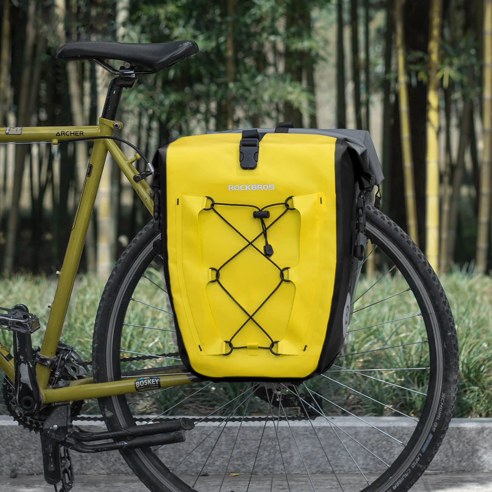 ROCKBROS Fully Waterproof Bike Pannier Large Capacity