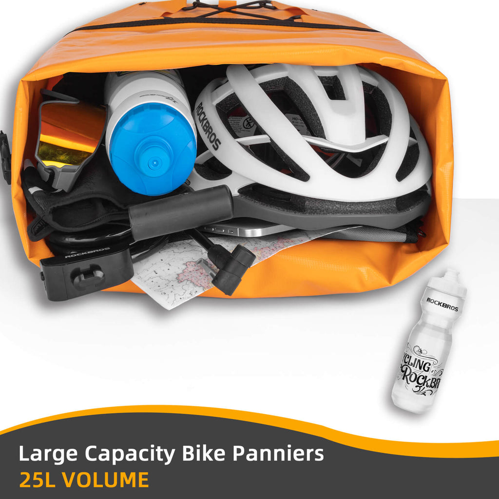 ROCKBROS Fully Waterproof Bike Pannier Large Capacity