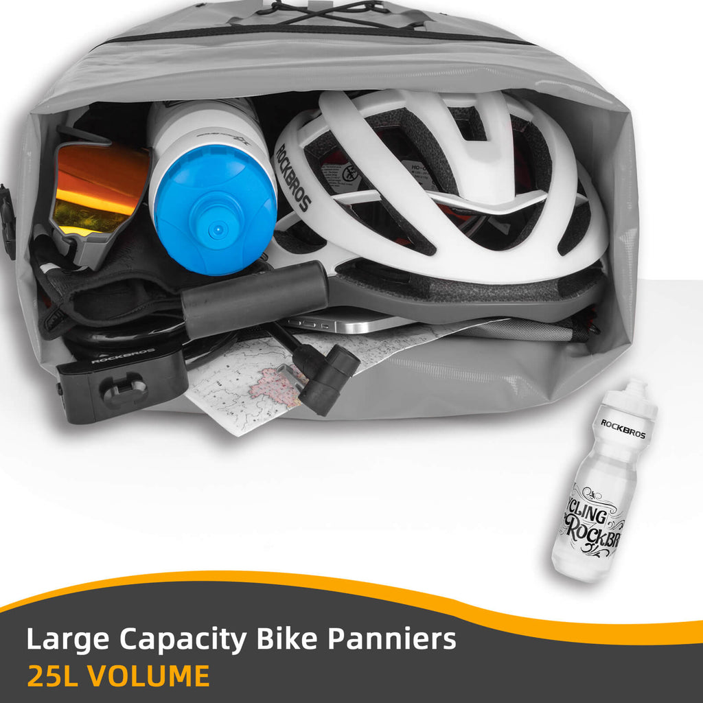 ROCKBROS Fully Waterproof Bike Pannier Large Capacity