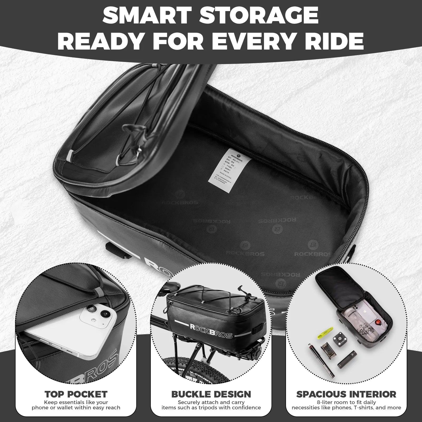 Bike Rear Rack Bag