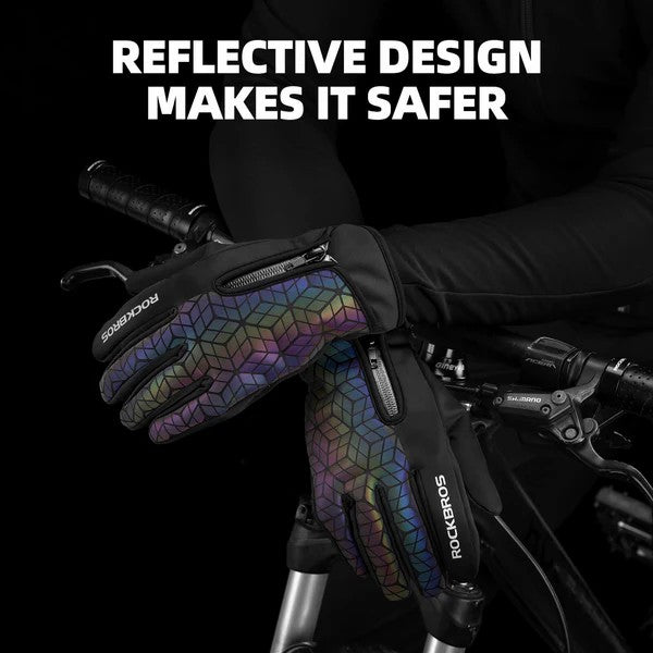 Fleece Full Finger Cycling Gloves