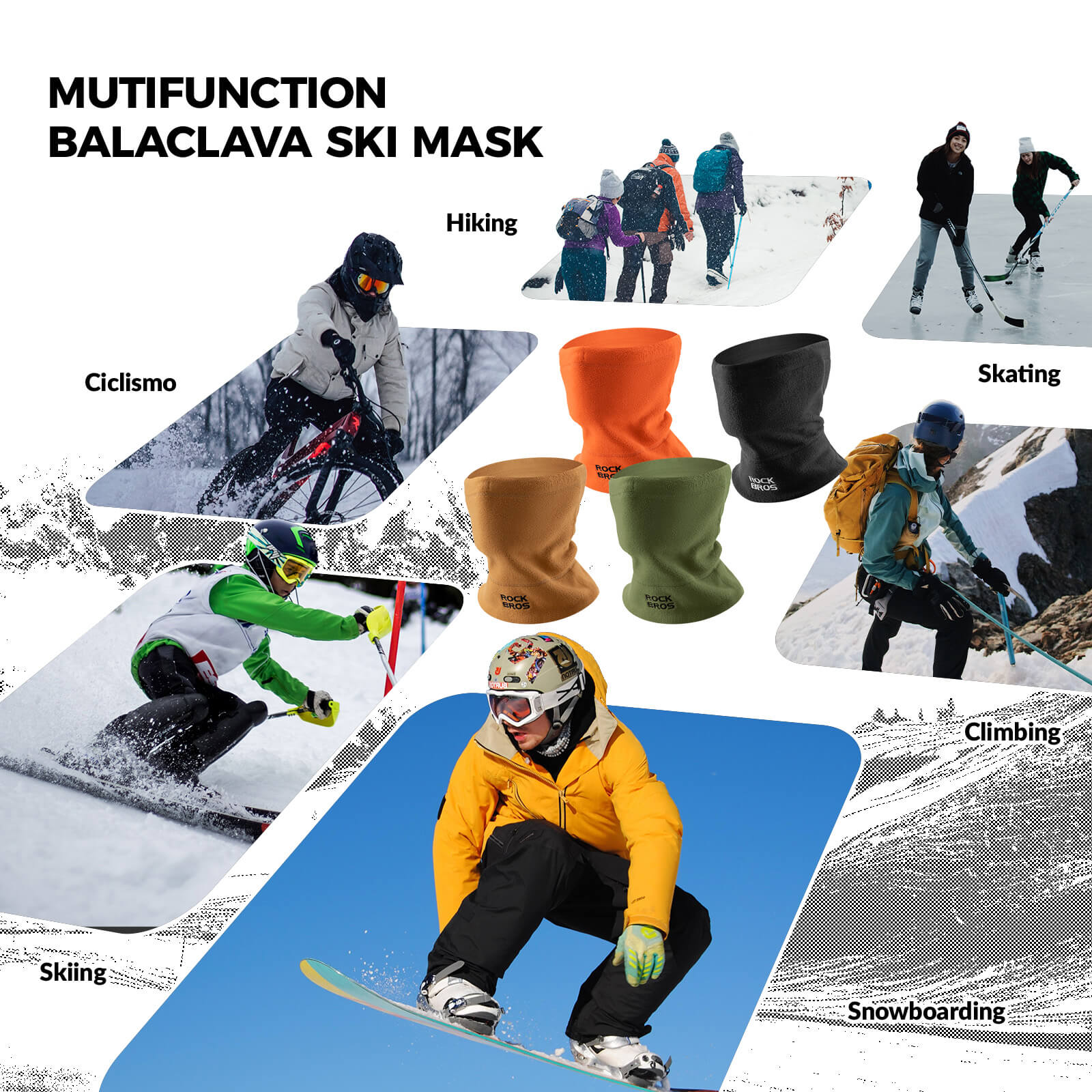 Winter Fleece Neck Warmer & Ski Mask