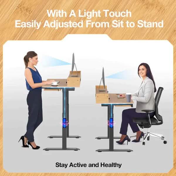 Rolanstar Single Motor Free Standing Electric Height Adjustable Desk