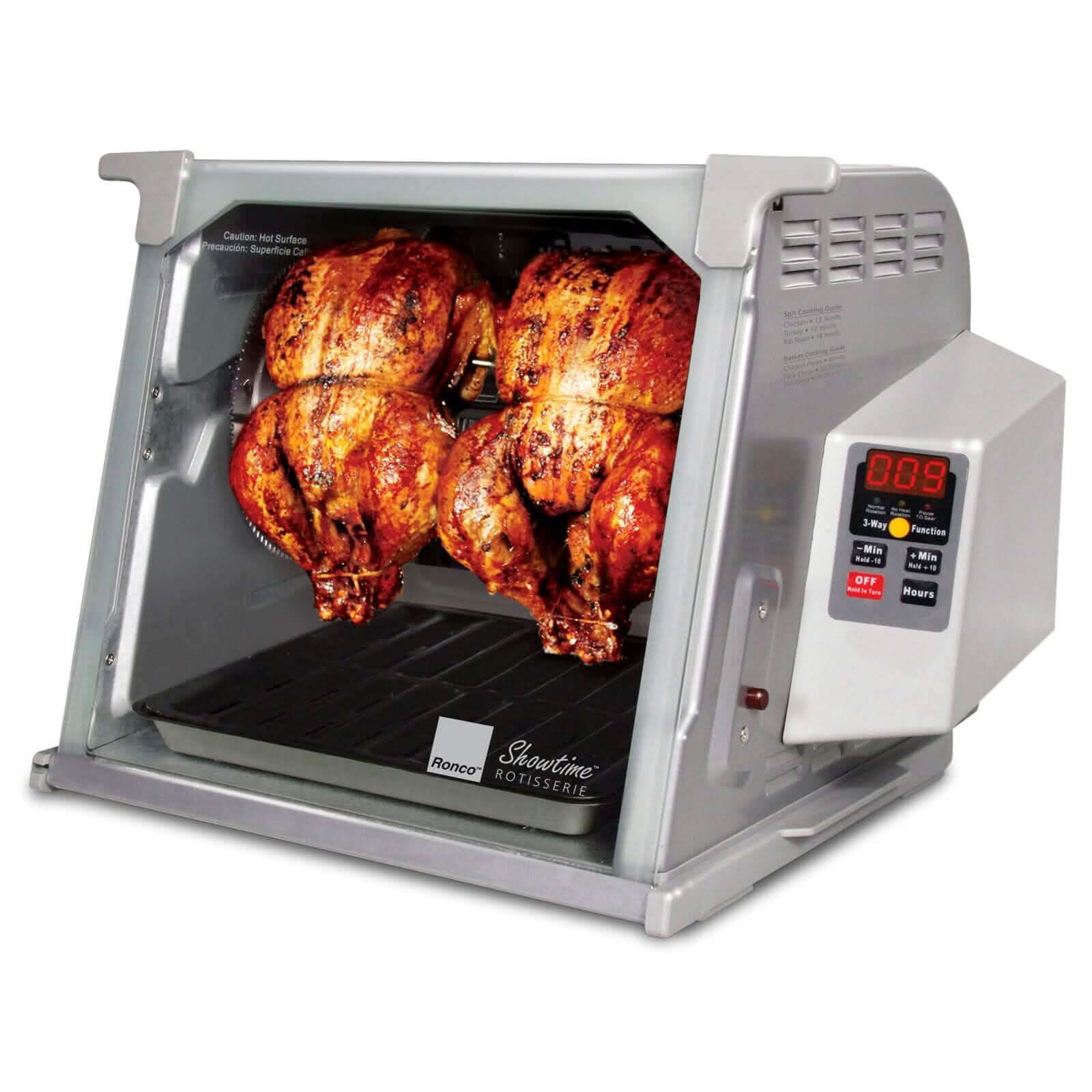 Ronco Digital Rotisserie Oven, Platinum Digital Design, Large Capacity
