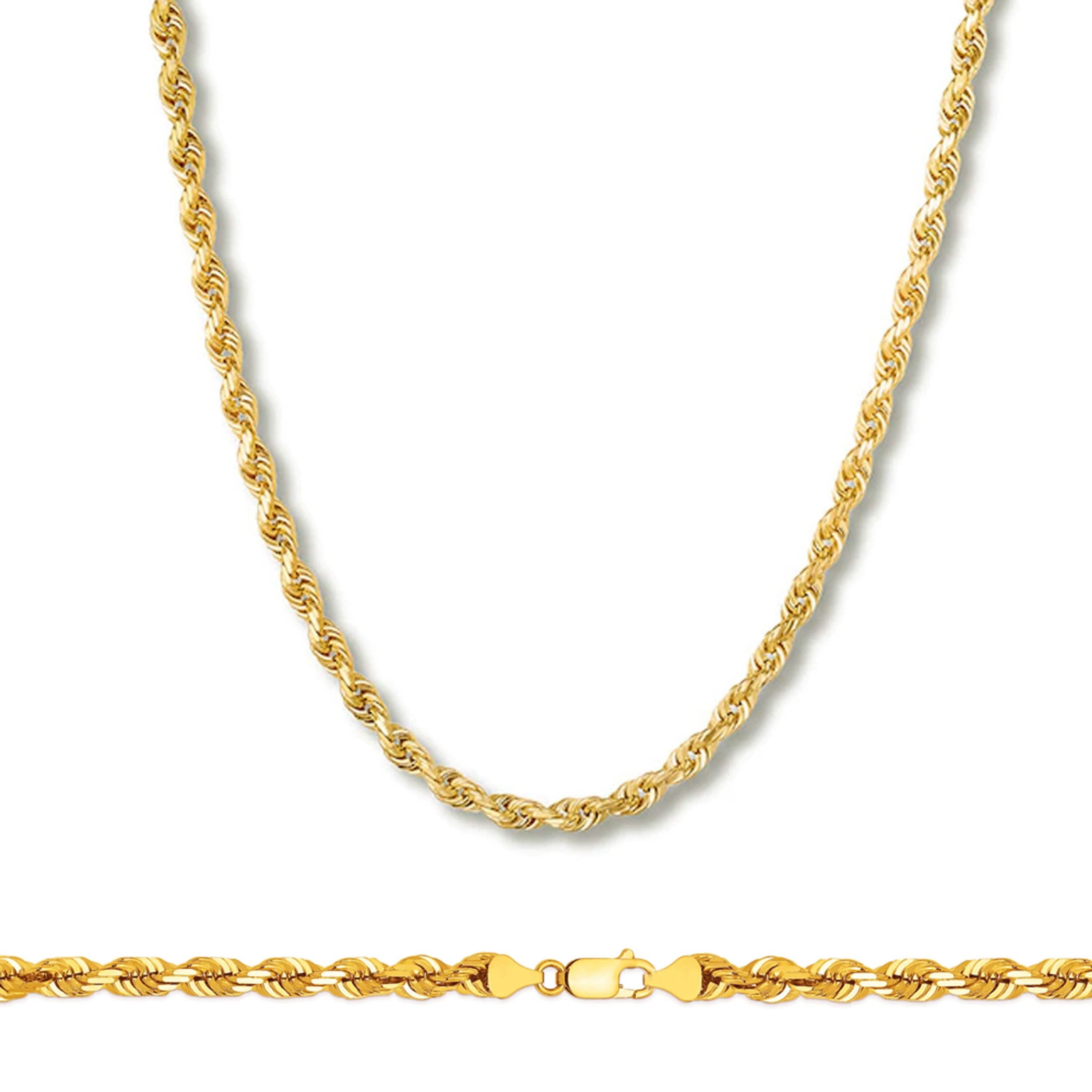 Rope Chain in Yellow Gold - 4mm