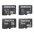 Sandisk or Samsung microSD Memory Card Adapter Included - Assorted Sizes