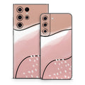 Abstract Pink and Brown - Samsung Galaxy S22 Skin