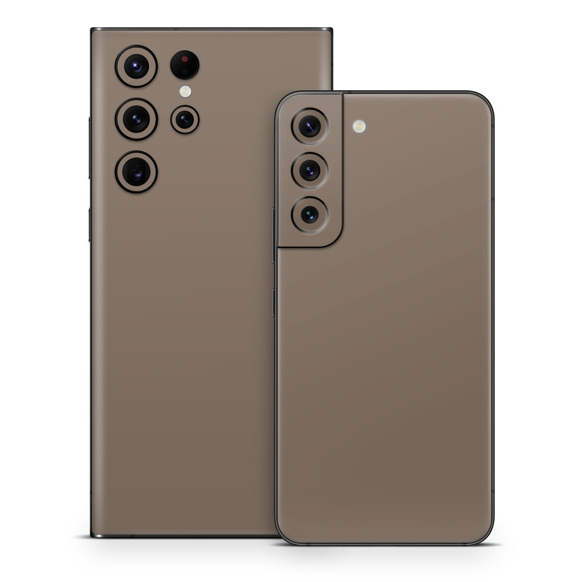 Solid State Flat Dark Earth - Samsung Galaxy S22 Skin