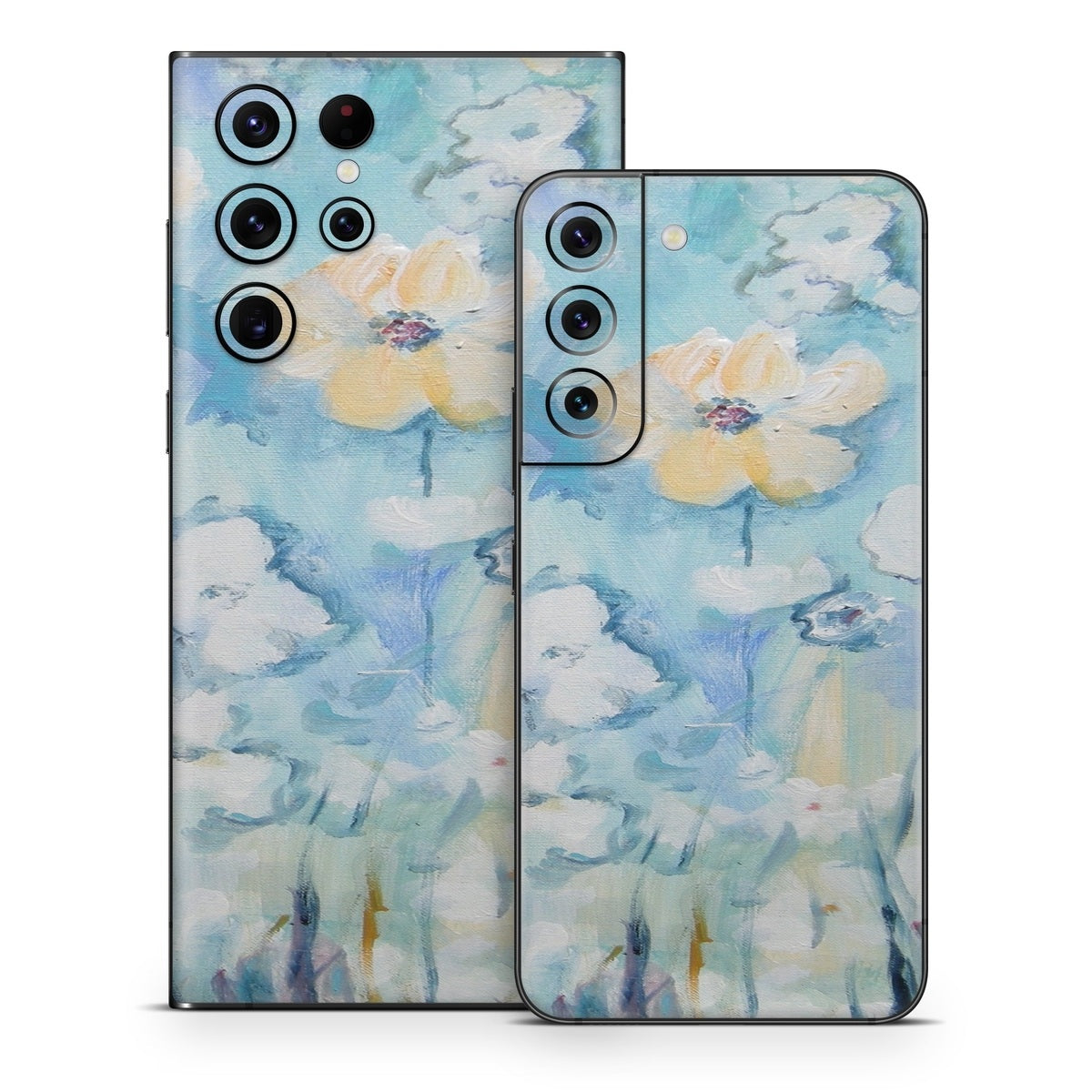 White & Blue - Samsung Galaxy S22 Skin
