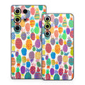 Colorful Pineapples - Samsung Galaxy S25 Skin