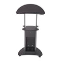Sit-to-Stand Rolling Adjustable Laptop Cart with Storage