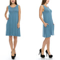 Sleeveless Tunic Dress with Pockets - Assorted Sizes