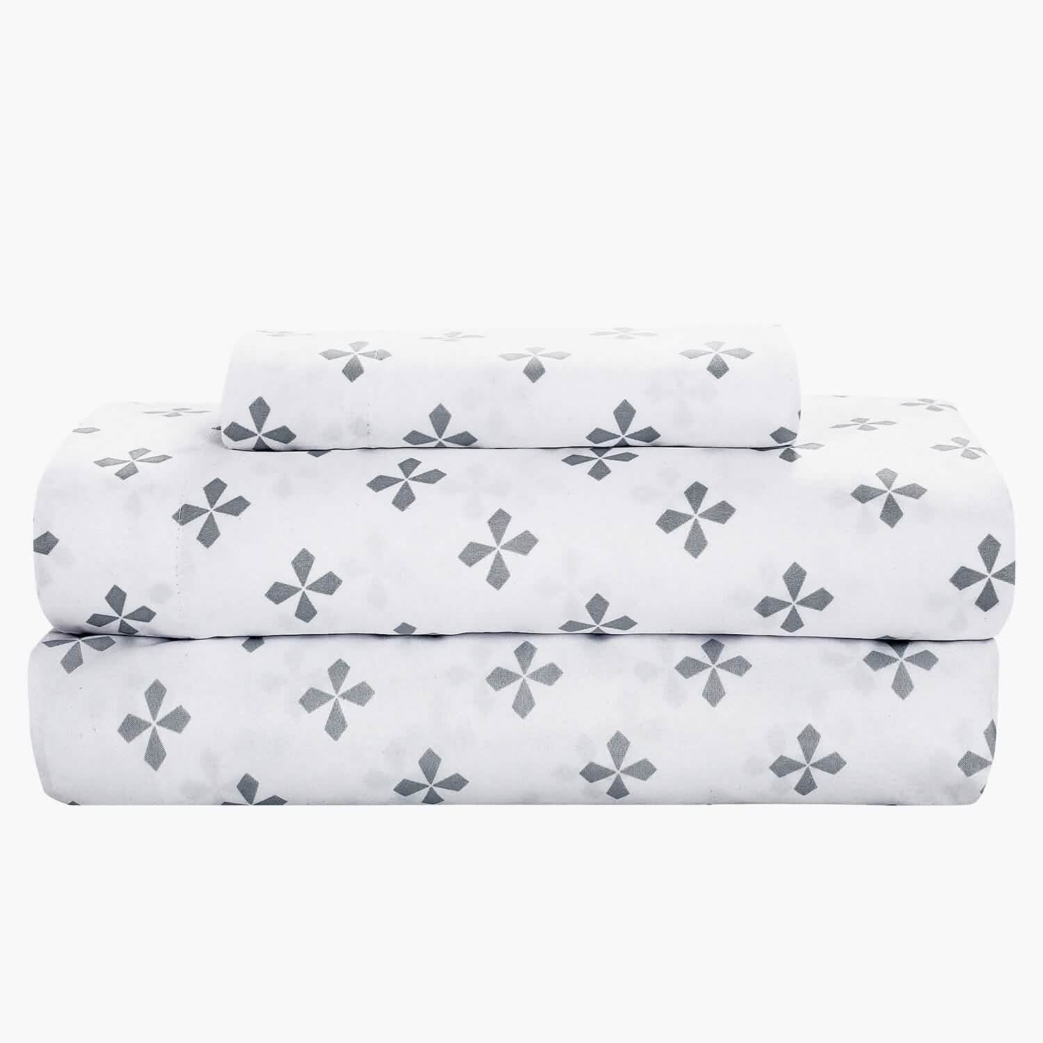 Sloane Street Ogee Bed in a Bag with Solid Reverse Comforter