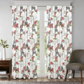 2-Piece Set: Sloane Street Paris Rose Eiffel Tower Window Curtain Panel Pair