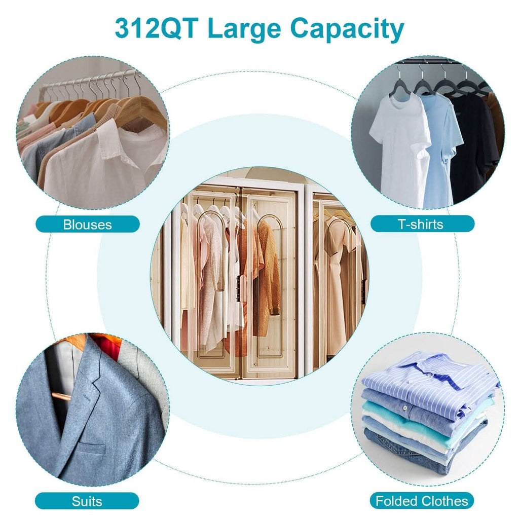 Small Wardrobe Closet with Magnetic Design