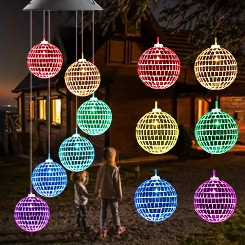 Solar Wind Chimes Light - Mobile Hanging LED Light, Color Changing Wind Chime