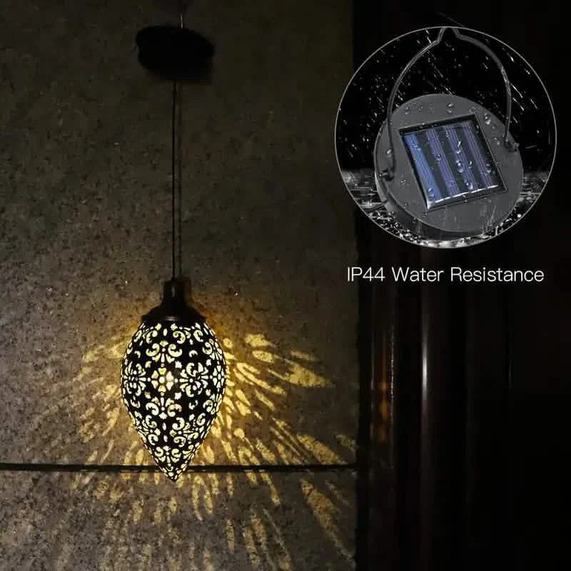 Tomshine Solar Lantern LED Moroccan Garden Lights Metal Lamp Waterproof
