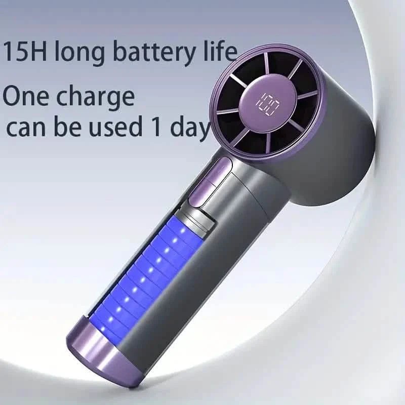 Ultra-Quiet Portable Handheld Fan with 100 Adjustable Speeds