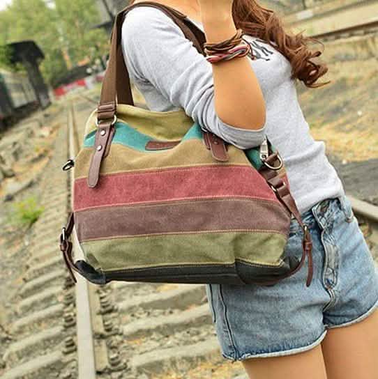 Valencia Canvas Shoulder Bag