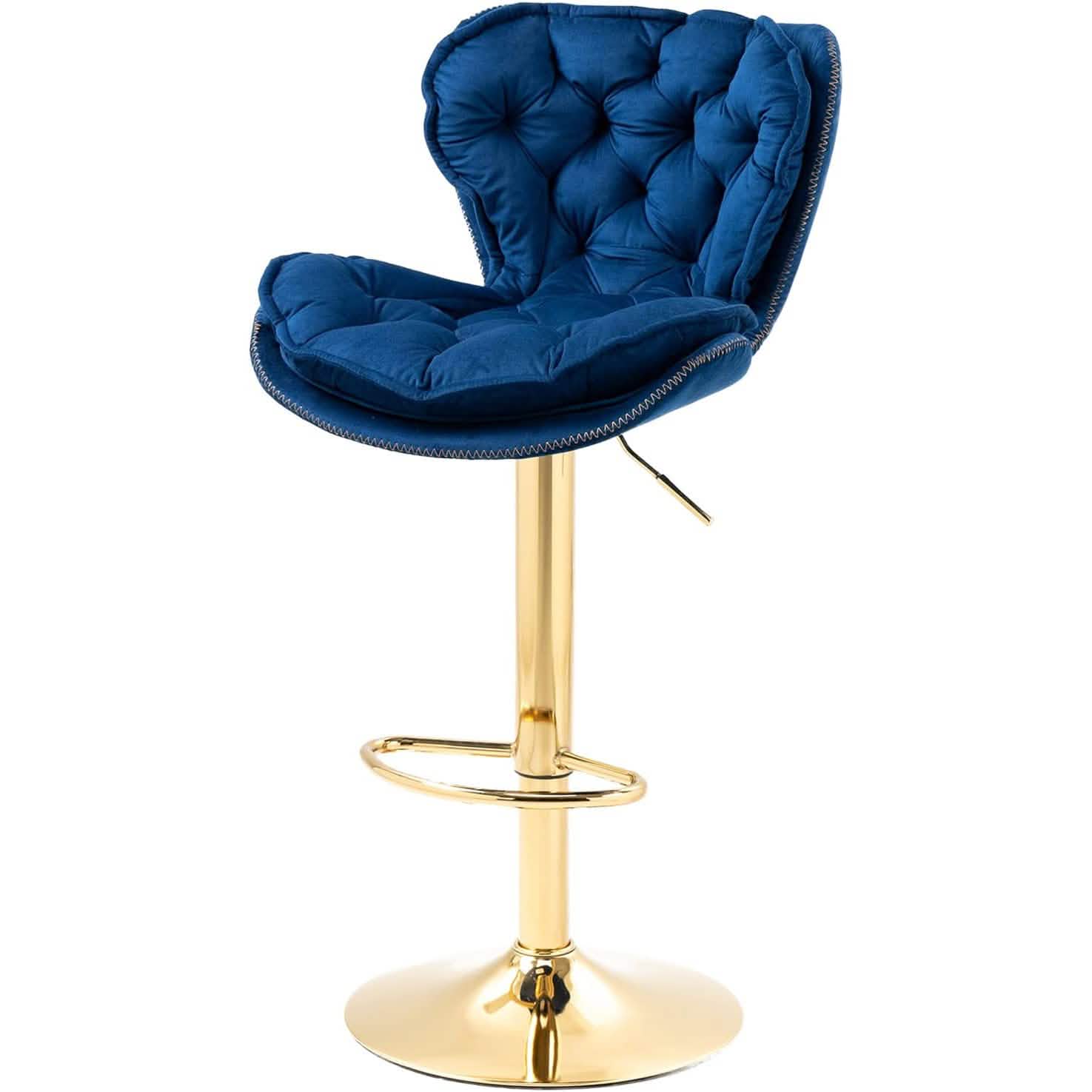 Vintage Swivel Velvet Bar Stools