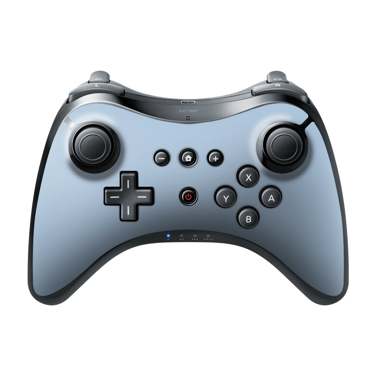 Solid State Blue Mist - Nintendo Wii U Pro Controller Skin