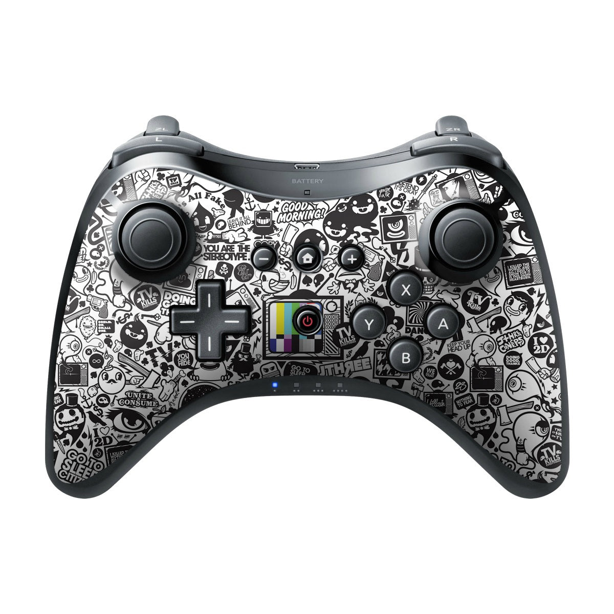TV Kills Everything - Nintendo Wii U Pro Controller Skin