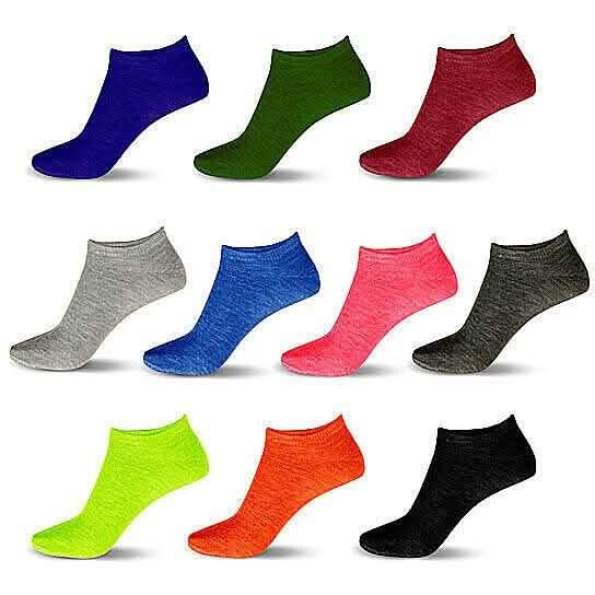Women’s Breathable Colorful No Show Low Cut Ankle Socks