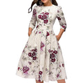Women's Floral Vintage Dress
