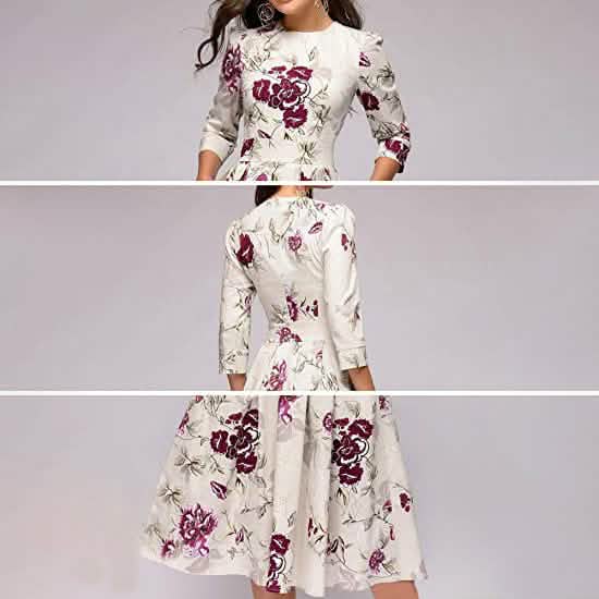 Women's Floral Vintage Dress