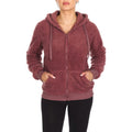 Women's Inner and Outer Sherpa Hoodie Sweatshirt Jacket